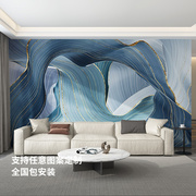 现代简约床头电视背景墙，墙纸抽象无缝墙布，壁布壁画沙发客厅壁纸