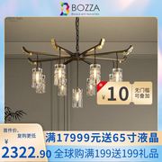 新中式水晶吊灯客厅灯家用古典餐厅卧室，现代简约全铜灯具中国风