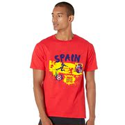 西班牙国家队球迷T恤欧洲杯赛短袖球衣纯棉男女上衣