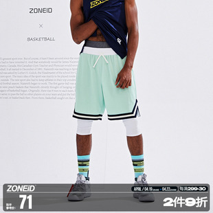 zoneid运动短裤男美式篮球夏季宽松健身训练速干五分裤球裤