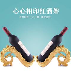 轻奢红酒架摆件高档客厅家用酒柜里的红酒架酒瓶架欧式创意装饰品