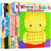 Where Is Baby's 纸板书翻翻书系列 Belly Button 宝宝的肚脐眼在哪里 英文原版 Karen Katz 凯伦卡茨童书绘本 1-4岁儿童启蒙