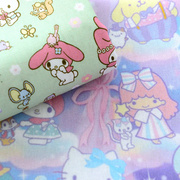 可爱兔卡通棉布宝宝布料床单卡通服装动漫布头纯棉儿童被套面料
