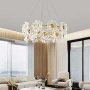 帕莎客厅吊灯简约大气创意花朵温馨浪漫房间灯现代轻奢玻璃餐厅灯