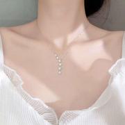 925纯银闪钻星星项链简约气质甜美设计感仙气女锁骨链韩版