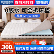 海马飞雪席梦思弹簧床垫1.8m薄款全拆式记忆棉卷包床垫(包床垫)软垫家用