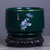 花盆陶瓷带托盘创意，室内大号桌面绿萝吊兰，植物简约君子兰花盆