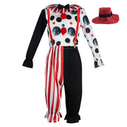 欧美万圣节马戏团小丑服百变小丑cos服滑稽搞怪舞台演出服