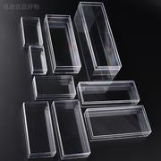 pc塑料盒透明小盒子长方形放小摆件的长条型水晶展示盒$迷你标