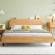 儿童实木床男孩女孩公主床家用卧室1.5m小户型卡通橡胶木床单人床