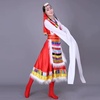 女装民族服装秧歌服舞台装，演出服装藏族，舞蹈服饰藏族水袖舞蹈