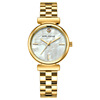 简约时尚水钻手表不锈钢表带品牌石英机芯女休闲玫瑰金国产腕表