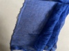 宝蓝色潮丝绉布料，轻薄蓬松雪纺纱化纤，面料夏季连衣裙衬衫面料