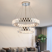豪华客厅水晶吊灯，法式轻奢高端欧式别墅，大厅复式楼餐厅装饰灯