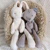 婴儿陪睡ins玩偶网红邦尼兔安抚巾，睡眠兔子娃娃毛绒公仔儿童玩具