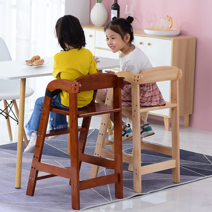 2023儿童餐椅实木大宝宝，吃饭座椅可升降家用餐桌椅子高脚凳子