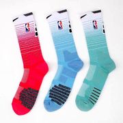 NBA篮球袜渐变球队款精英运动袜 高筒加厚毛巾袜专业训练袜男夏季