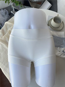 外贸女士纯棉内裤白色，小平角中腰包臀不卷边弹力无痕大码全棉