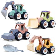 diy儿童拆装工程车儿童益智拼装拧螺丝玩具男孩可拆卸组装玩具车
