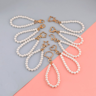 多款式包包珍珠链条手机壳，挂链diy手工，自制串珠链条饰品材料配件