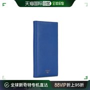 香港直邮EMPORIO ARMANI 男士蓝色长款钱包 YEM474-YA24E-80463