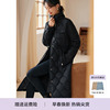 XWI/欣未黑色长款棉衣棉服女冬季可调节腰带收腰显瘦绗棉棉袄外套
