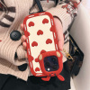 红色耳朵适用于苹果14promax手机壳卡通可爱兔子立体硅胶软壳iPhone13创意个性爱心12潮牌女款11保护套