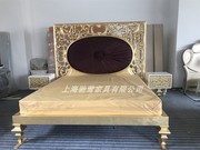 新古典(新古典)双人床欧式奢华实木，雕花1.8米2米婚床大户型主卧法式宫廷床