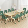 儿童桌子阅读专用培训绘画美术手工书桌，餐桌升降长桌小幼儿园桌椅