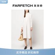 P.A.R.O.S.H.女士无领中长衬衫裙FARFETCH发发奇