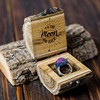 木头创意戒指盒森系，个性盒子定制刻字diy首饰，木盒原木戒指收纳盒
