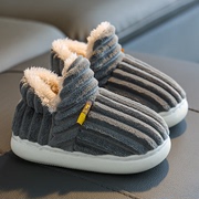 儿童棉拖鞋冬季男童宝宝包跟1-3岁2保暖室内家居小孩女棉鞋毛毛
