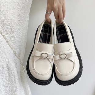英伦小皮鞋女春季2024日系jk制服玛丽珍鞋百搭设计感小众单鞋