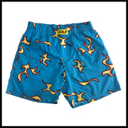 Golf Wang Flame Shorts 蓝色火焰短裤 男女情侣 嘻哈滑哈 沙滩裤