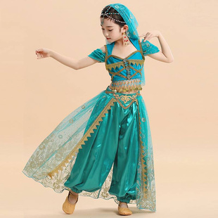 印度舞演出服儿童幼儿，肚皮舞服装女童新疆舞女生六一节民族舞蹈服