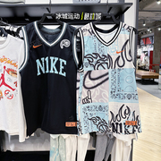 Nike/耐克2024年男夏篮球印花耐高休闲运动背心短裤HF6141 HF6151