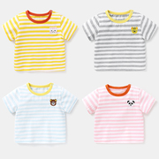 婴儿衣服短袖t恤卡通夏季男童，3岁夏装1-2儿童，宝宝女小童半袖上衣