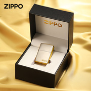 正版Zippo打火机煤油防风镀金标志zipoo高档男士送礼定制