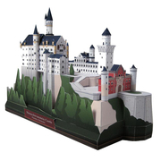 天鹅堡德国天鹅城堡建筑立体纸，模型diy手工，制作儿童益智折纸玩具