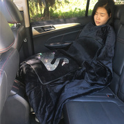 汽车抱枕被子两用车载蝴蝶毛绒冬季保暖车用多功能空调被腰靠垫女