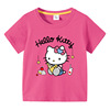 儿童夏季上衣2022女童宝宝，童装kt猫，凯蒂猫短袖打底衫韩版t恤