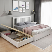 实木床拖床子母床抽屉储物床，双人床1.8米成人双层床儿童床抽拉床