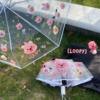 海狸loopy全自动折叠透明雨伞，卡通网红伞，女学生可爱儿童小巧便捷