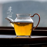 加厚耐热家用公道杯m玻璃，公道壶功夫茶具，茶水分离分茶器配件倒茶