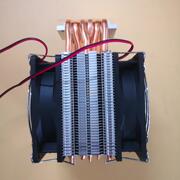 4040半导体制冷片diy散热热管散热器，塔式散热器双风扇高效