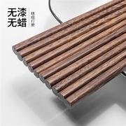 筷子家用实木鸡翅木筷子10双装防滑长快子家庭，无漆非不锈钢合金筷