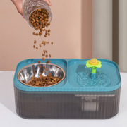 猫咪自动饮水机大容量喂食器静音饮水器一体流动水狗喝水宠物用品