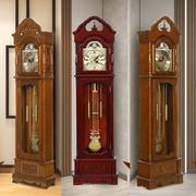 客厅落地钟中式复古立钟表，大摆钟座钟落地大立钟欧式(钟欧式)挂钟