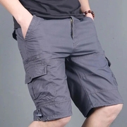 夏季短裤男宽松大码纯棉五分裤多口袋工装裤5分马裤青年中裤裤子