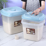 米桶50斤装加厚密封防虫家用厨房20斤0斤米缸透明专用面粉储米箱